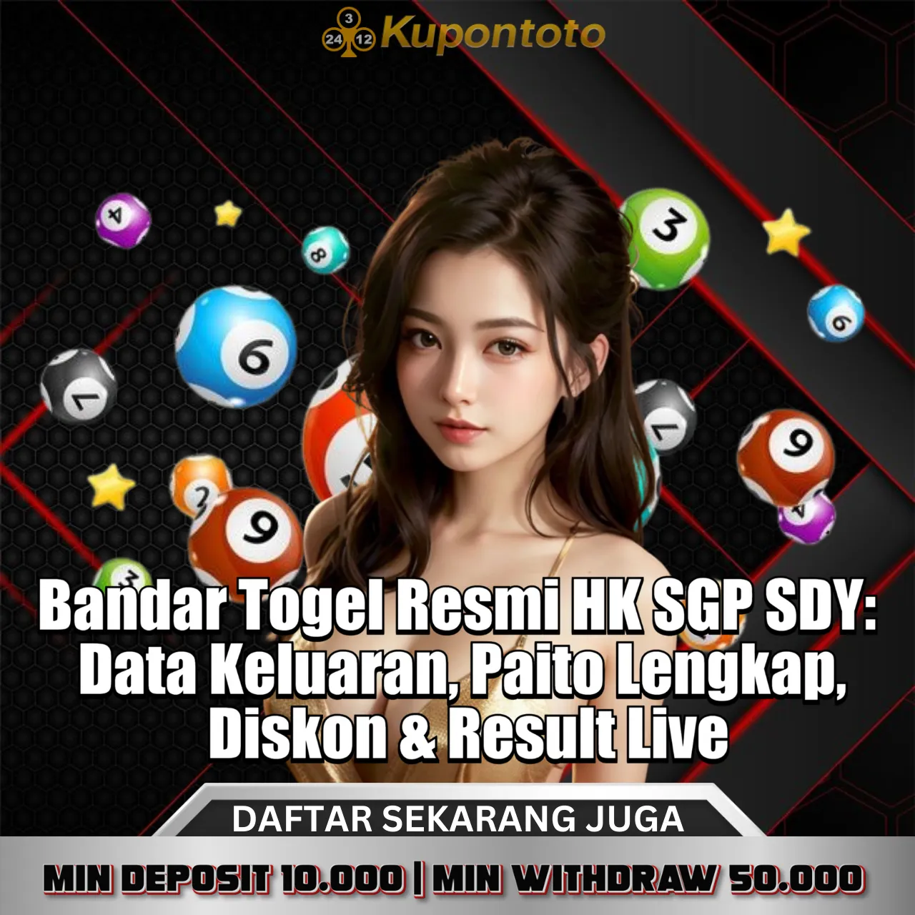 KUPONTOTO – Bandar Togel Resmi HK SGP SDY: Data Keluaran, Paito Lengkap, Diskon & Result Live